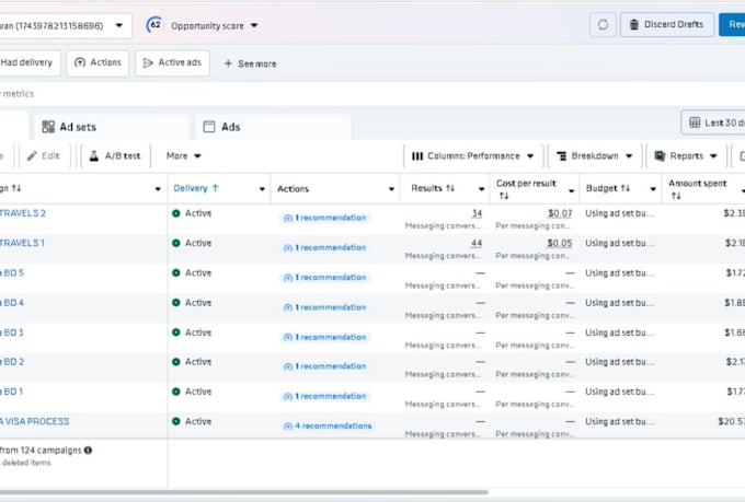 do facebook instagram ads setup  management page management